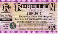 Rebellion 2013, Winter Gardens, Blackpool